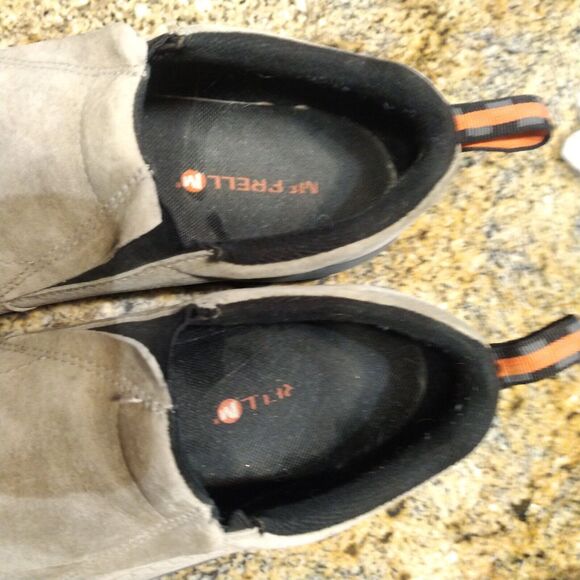 Merrell Men's Slip-On Shoes Grey Suede Loafers Jungle Moc Boulder US 11 J98931 - Picture 11 of 12